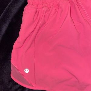 highlight pink lulu shorts hotty hot 4”